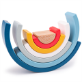 Bigjigs Baby Wooden Folding Rainbow Blue